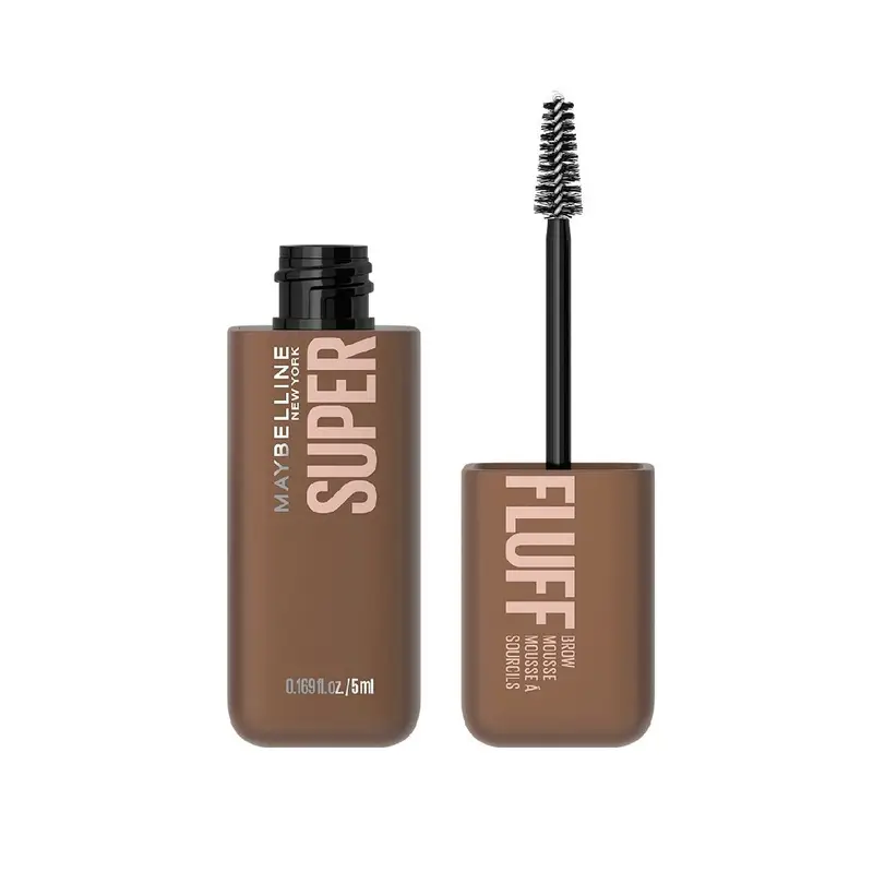 Maybelline Superfluff Mascara Sopracciglia Piene e Soffici Formula in Mousse Colore 255 soft brown