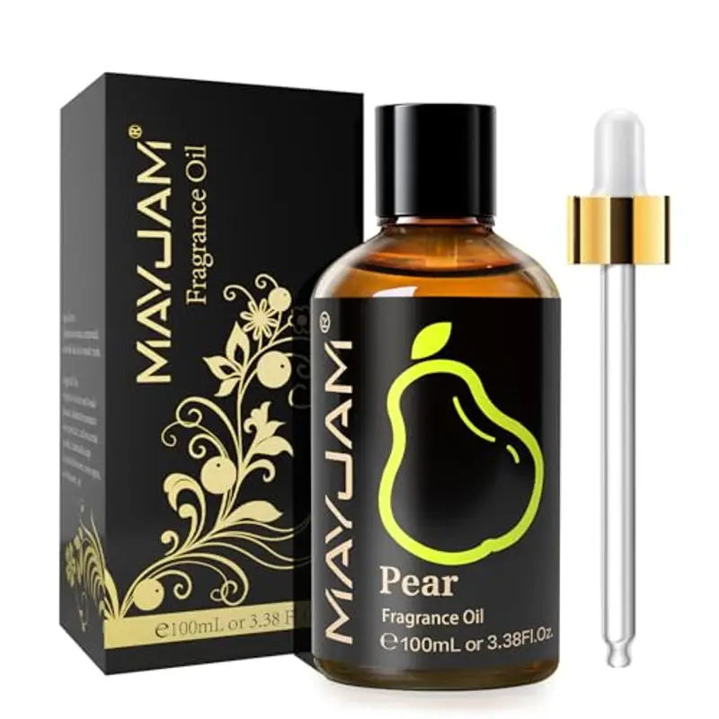MAYJAM Olio Di Fragranze Di Pera 100ml, Premium Pera Di Fragranze Aromaterapia Per Olio Essenziali di Diffusori, Umidificatori, DIY, Casa
