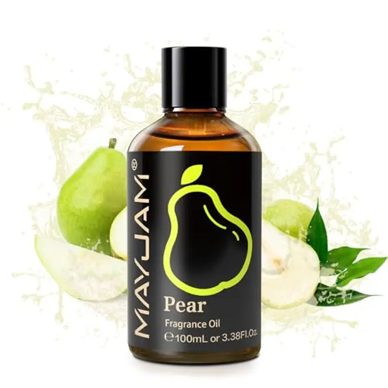 MAYJAM Olio Di Fragranze Di Pera 100ml, Premium Pera Di Fragranze Aromaterapia Per Olio Essenziali di Diffusori, Umidificatori, DIY, Casa miniatura 2