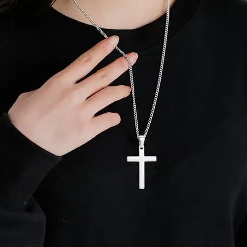 Maykafay Collane Uomo Argento 3504734 miniatura 3