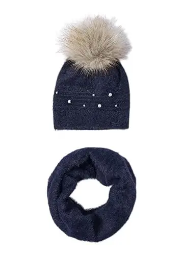 Mayoral 10825 Set 2 pezzi cappello e scaldacollo bambina Blu Marino 79