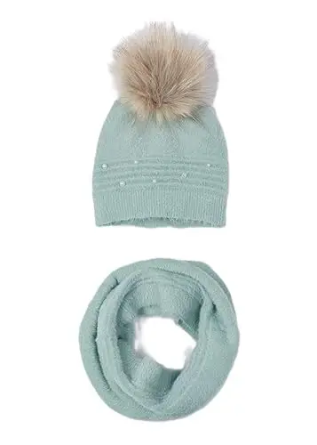 Mayoral 10825 Set 2 pezzi cappello e scaldacollo bambina Verde Giada 75
