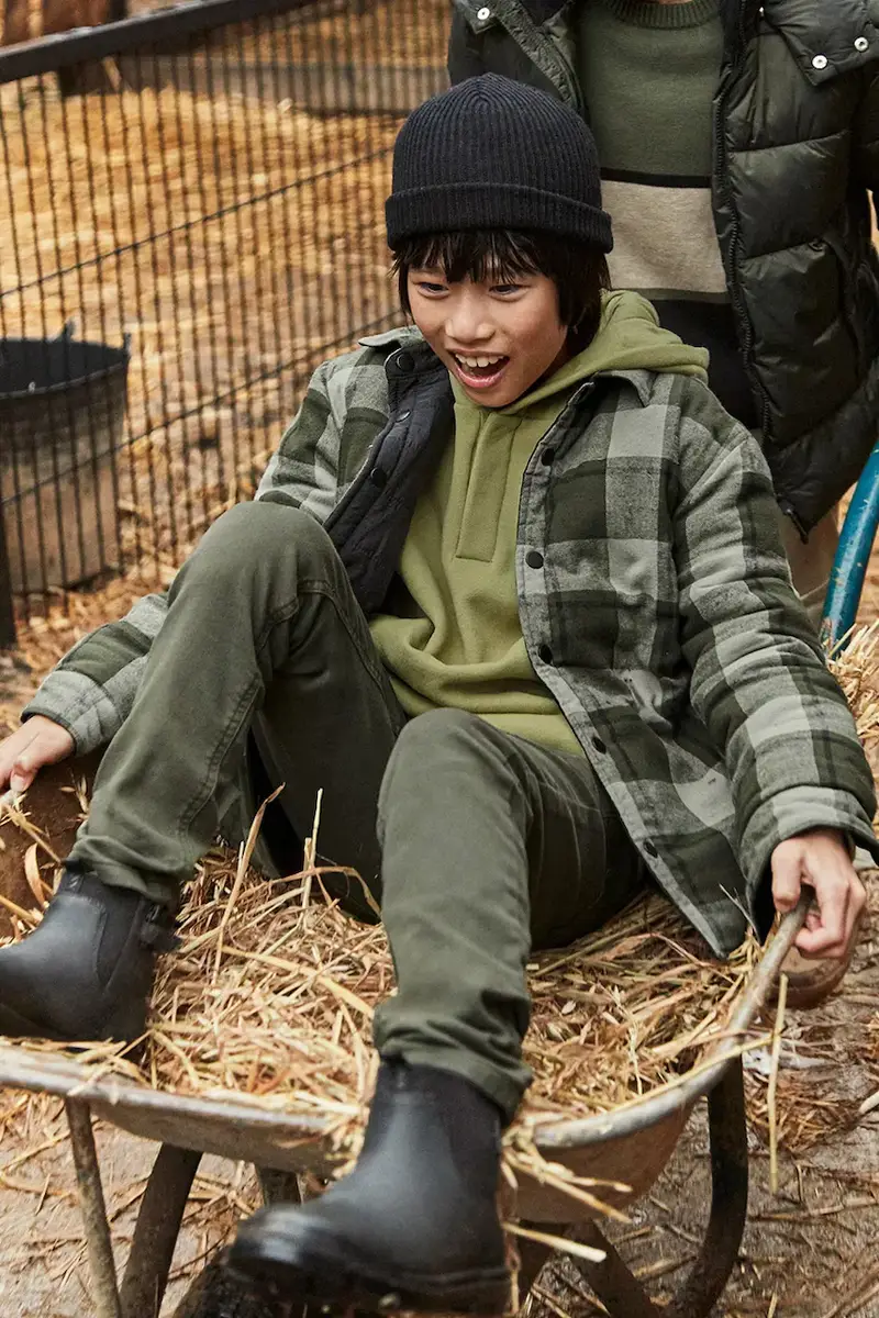 camicia in cotone colore verde 7106