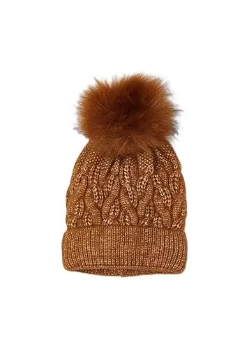 Mayoral Cappello pompon bambina Marrone Caramello 89