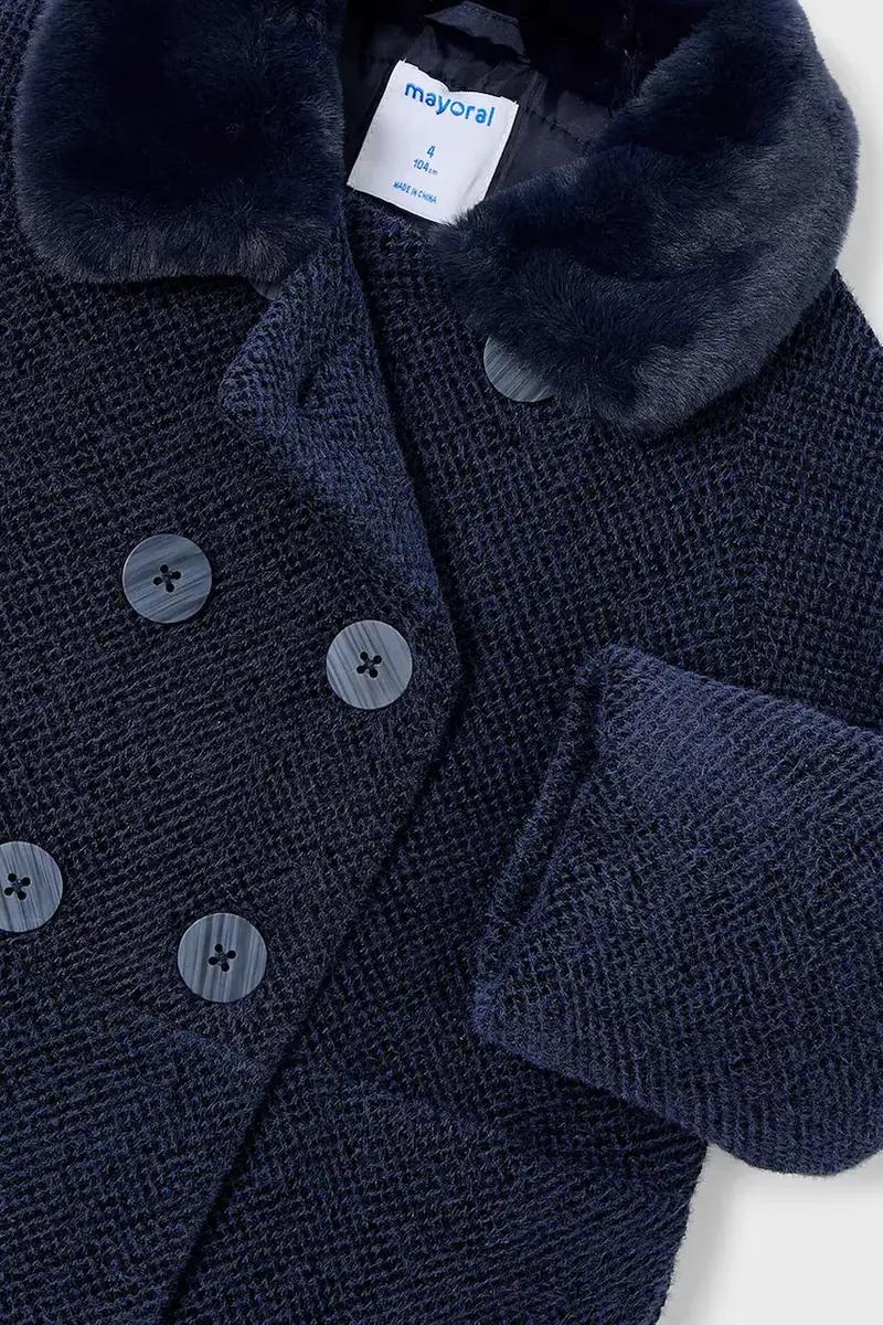 cappotto bambino/a Blu navy miniatura 3