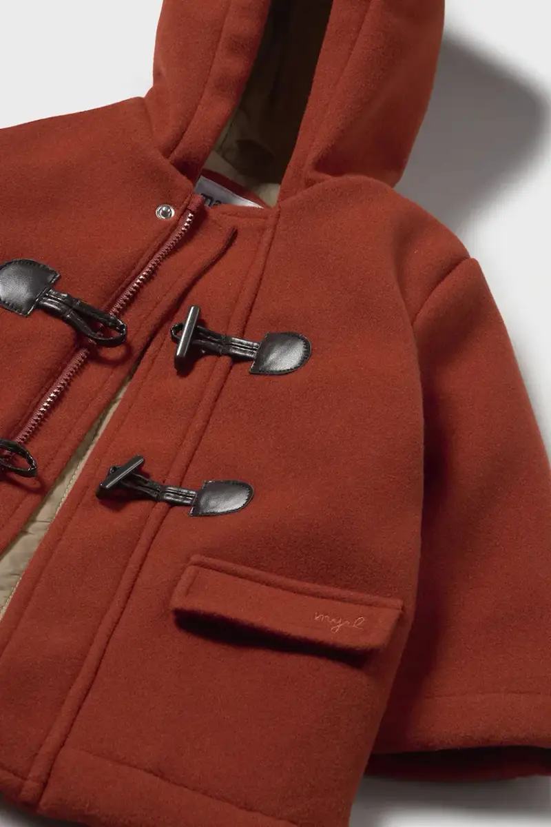 cappotto bambino/a colore arancione 2425 miniatura 3