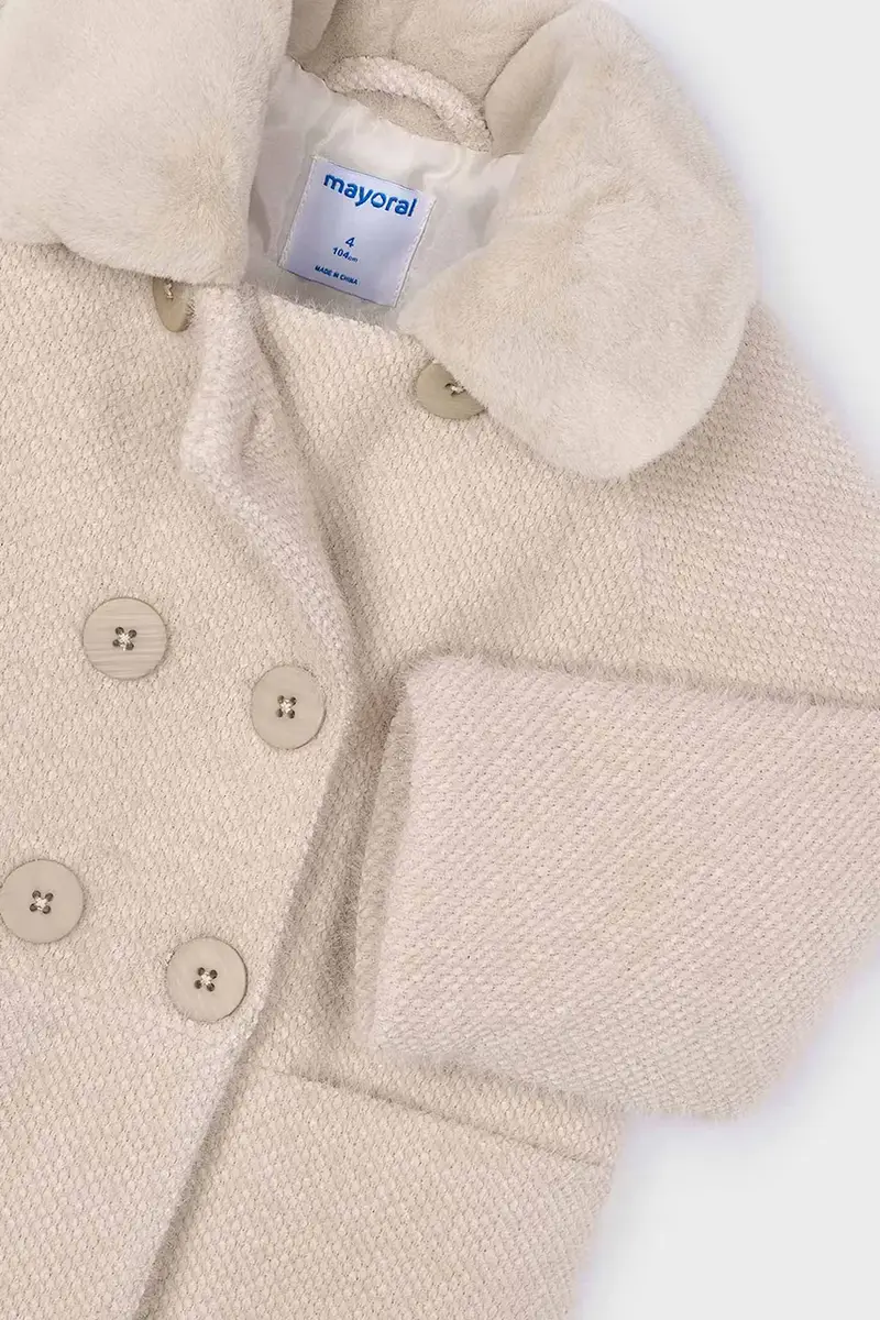 cappotto bambino/a colore beige 4438 miniatura 3