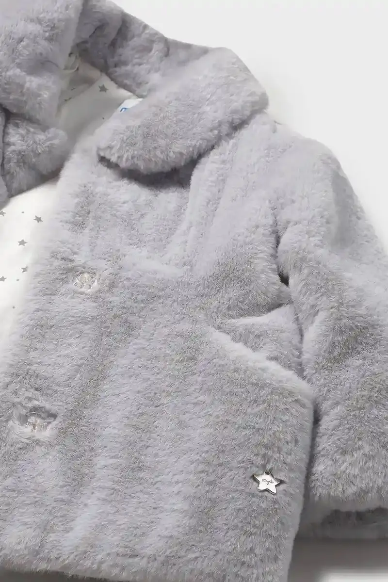 cappotto bambino/a colore grigio 2434 miniatura 3