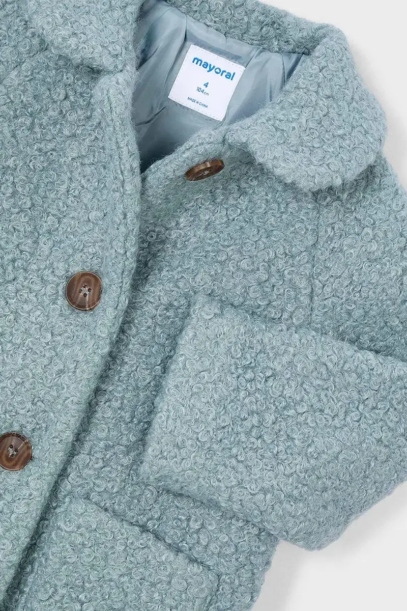 cappotto bambino/a colore verde 4439 Turchese miniatura 3