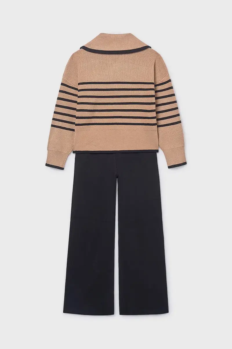 Mayoral completo bambino marrone e blu miniatura 2