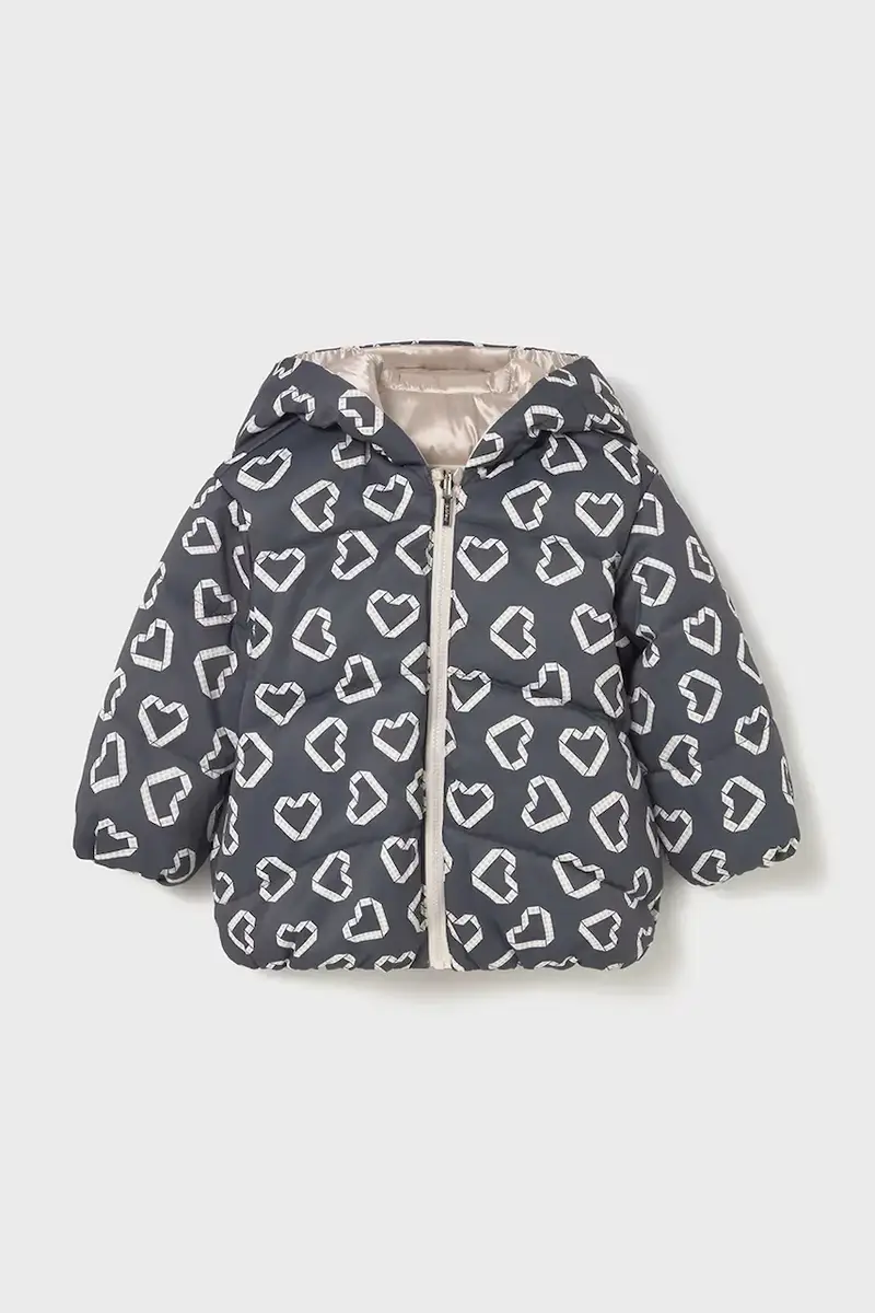 giacca a doppia faccia per neonati Grigio miniatura 2