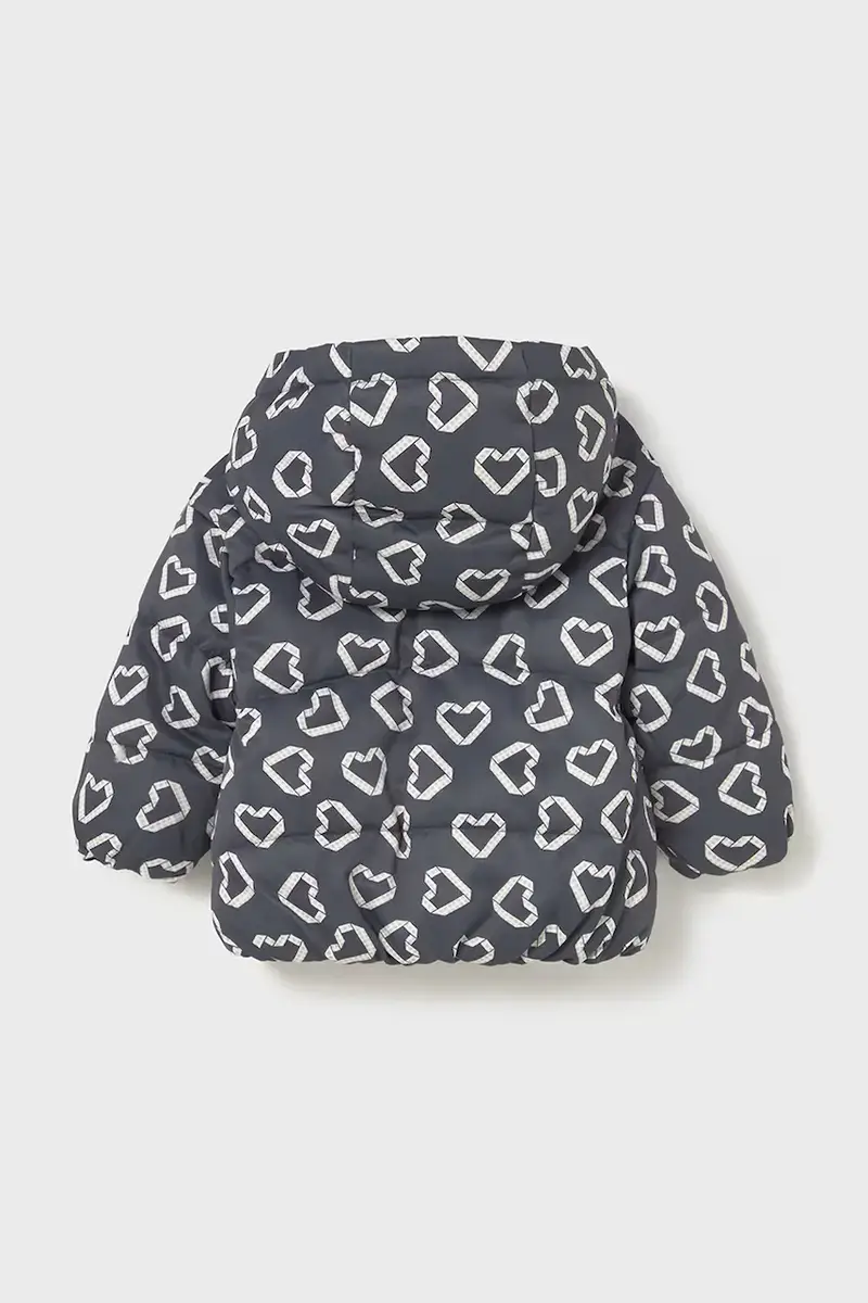 giacca a doppia faccia per neonati Grigio miniatura 3