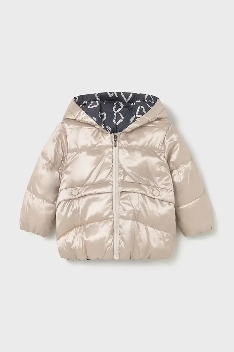 giacca a doppia faccia per neonati Grigio miniatura 4