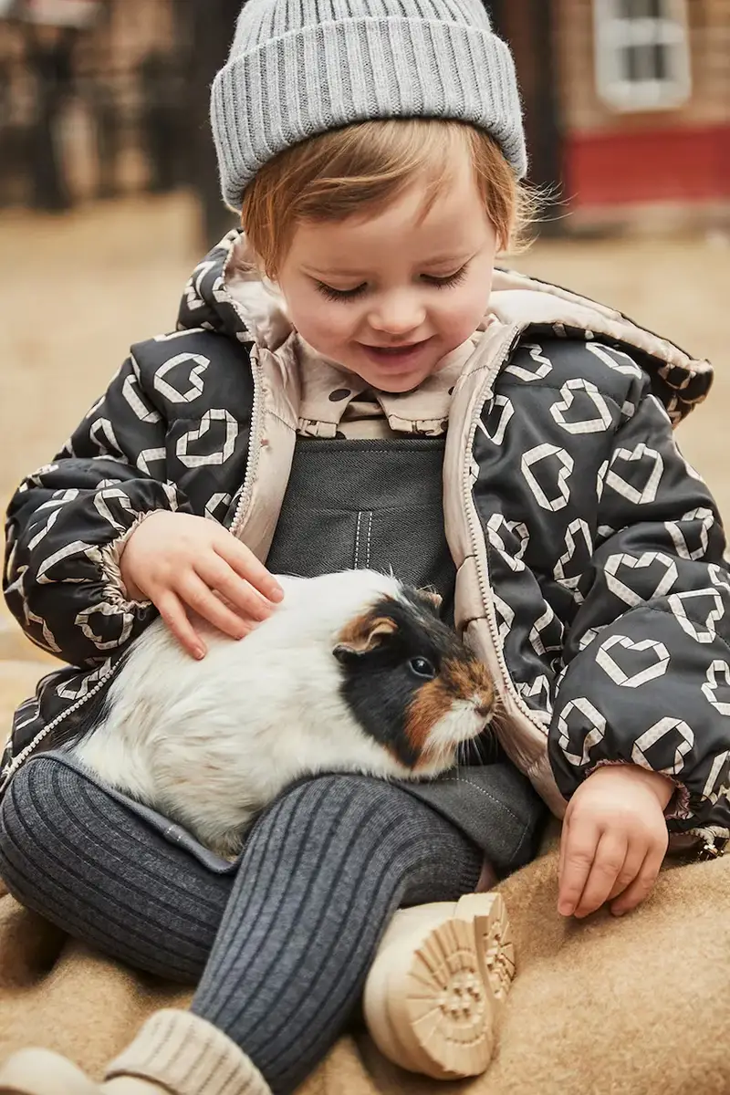 giacca a doppia faccia per neonati Grigio