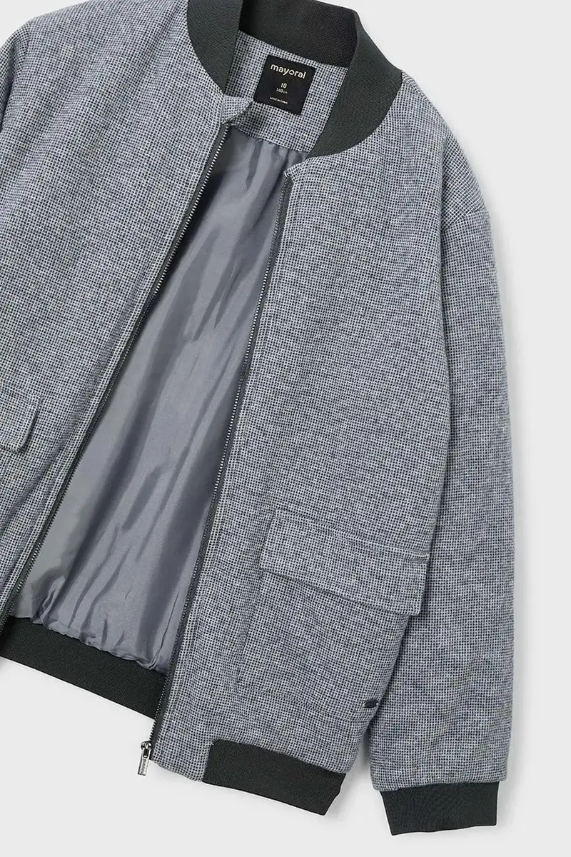 giacca bomber bambini colore grigio 4415 miniatura 3