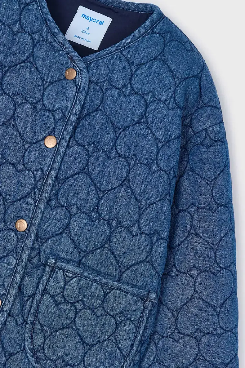 giacca jeans bambino/a colore blu 4442 miniatura 4