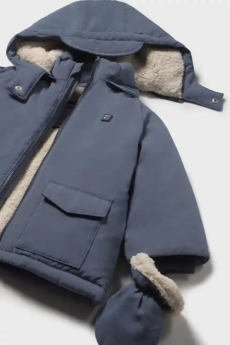 Mayoral Giacca Neonato Blu miniatura 4