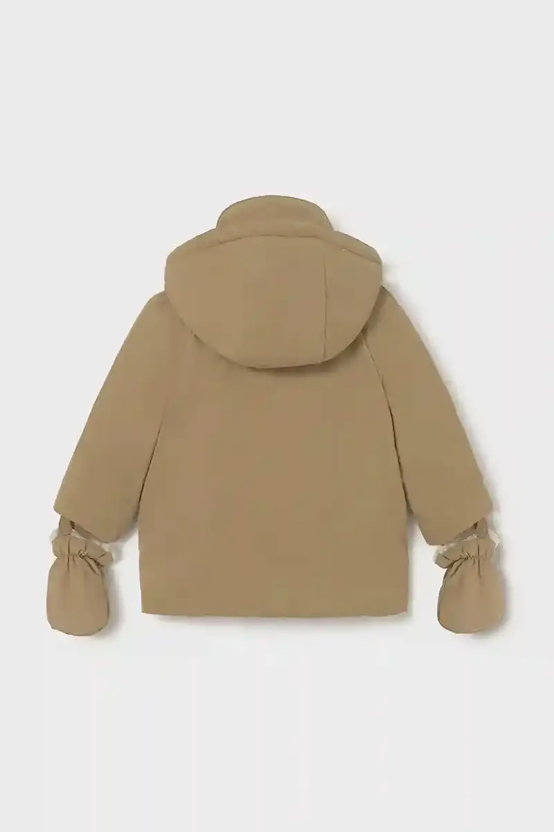 Mayoral Giacca neonato marrone con colletto alto miniatura 2