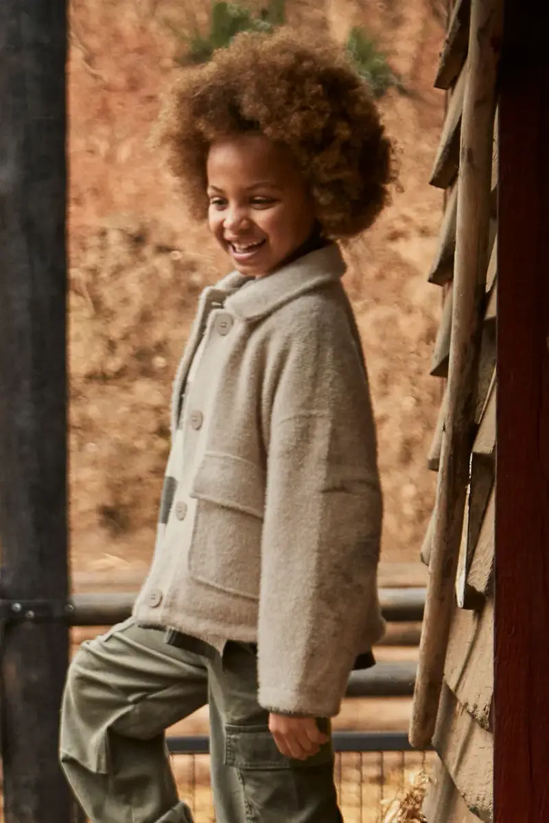 giacca per bambini colore beige 7430