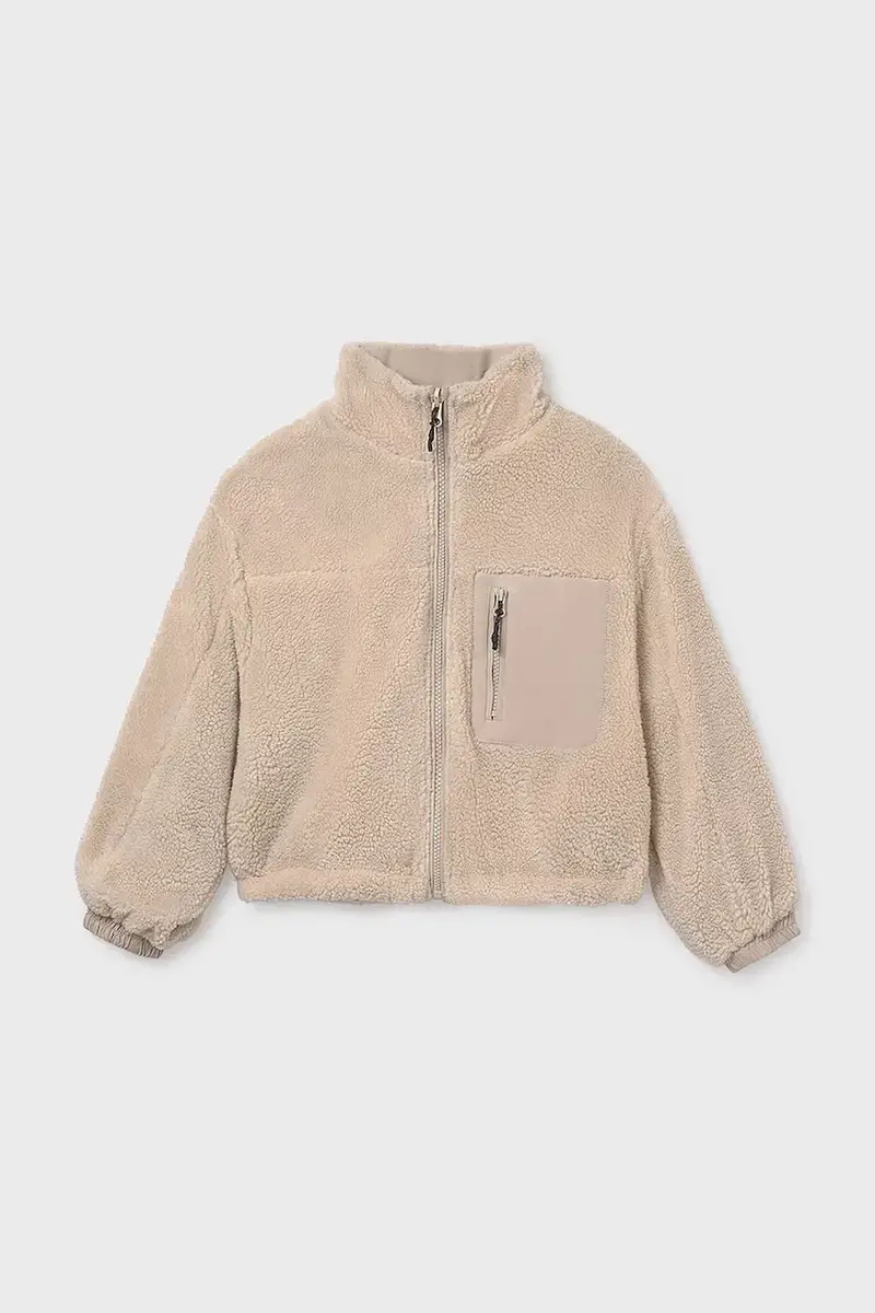 giacca reversibile per bambini colore beige 7435 miniatura 2