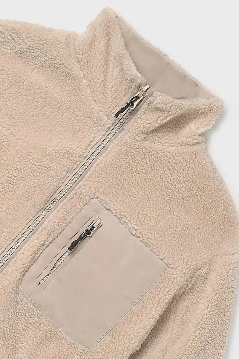 giacca reversibile per bambini colore beige 7435 miniatura 4