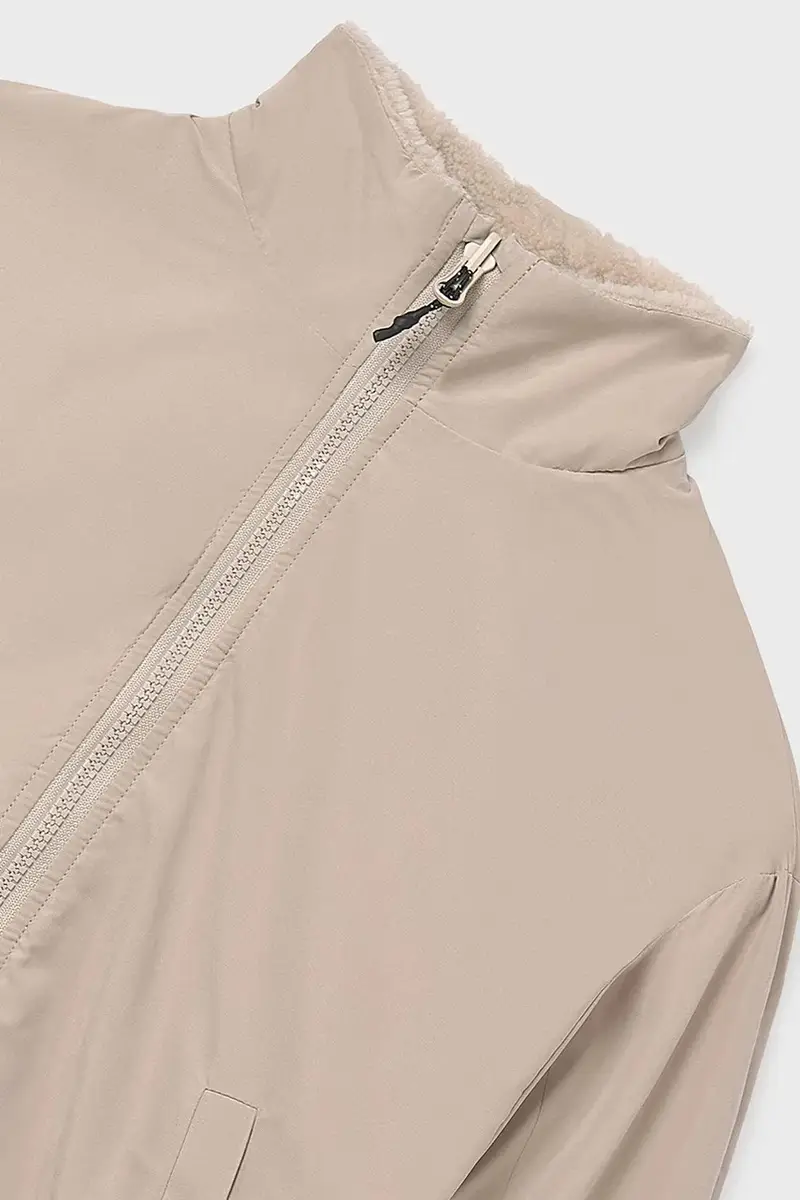 giacca reversibile per bambini colore beige 7435 miniatura 5