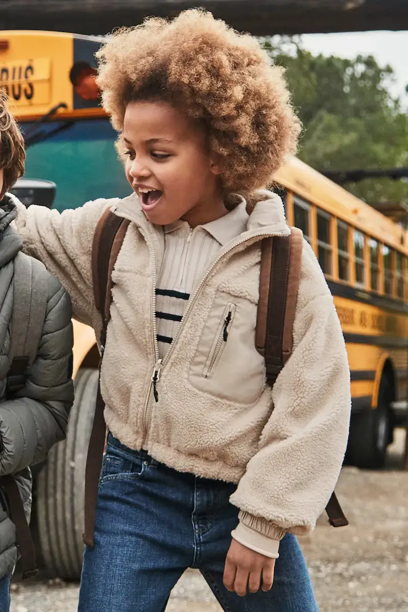 giacca reversibile per bambini colore beige 7435