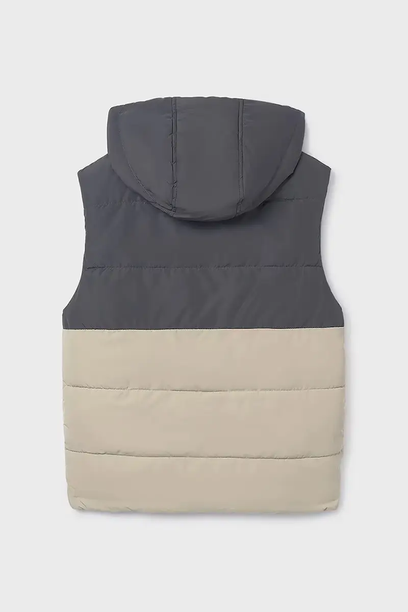 gilè bilaterale bambino/a colore marrone 7306 miniatura 2