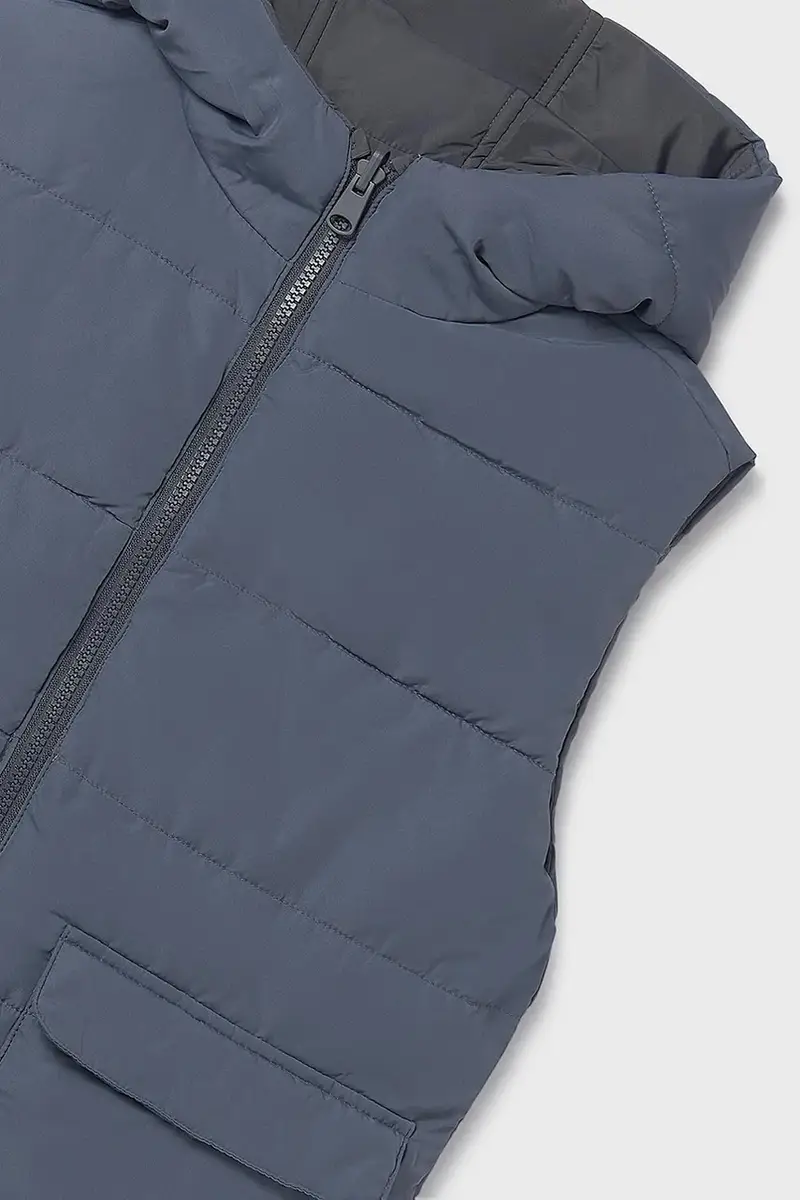 gilè bilaterale bambino/a colore marrone 7306 miniatura 4