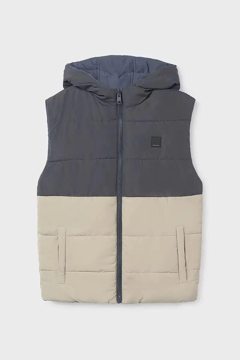 gilè bilaterale bambino/a colore marrone 7306