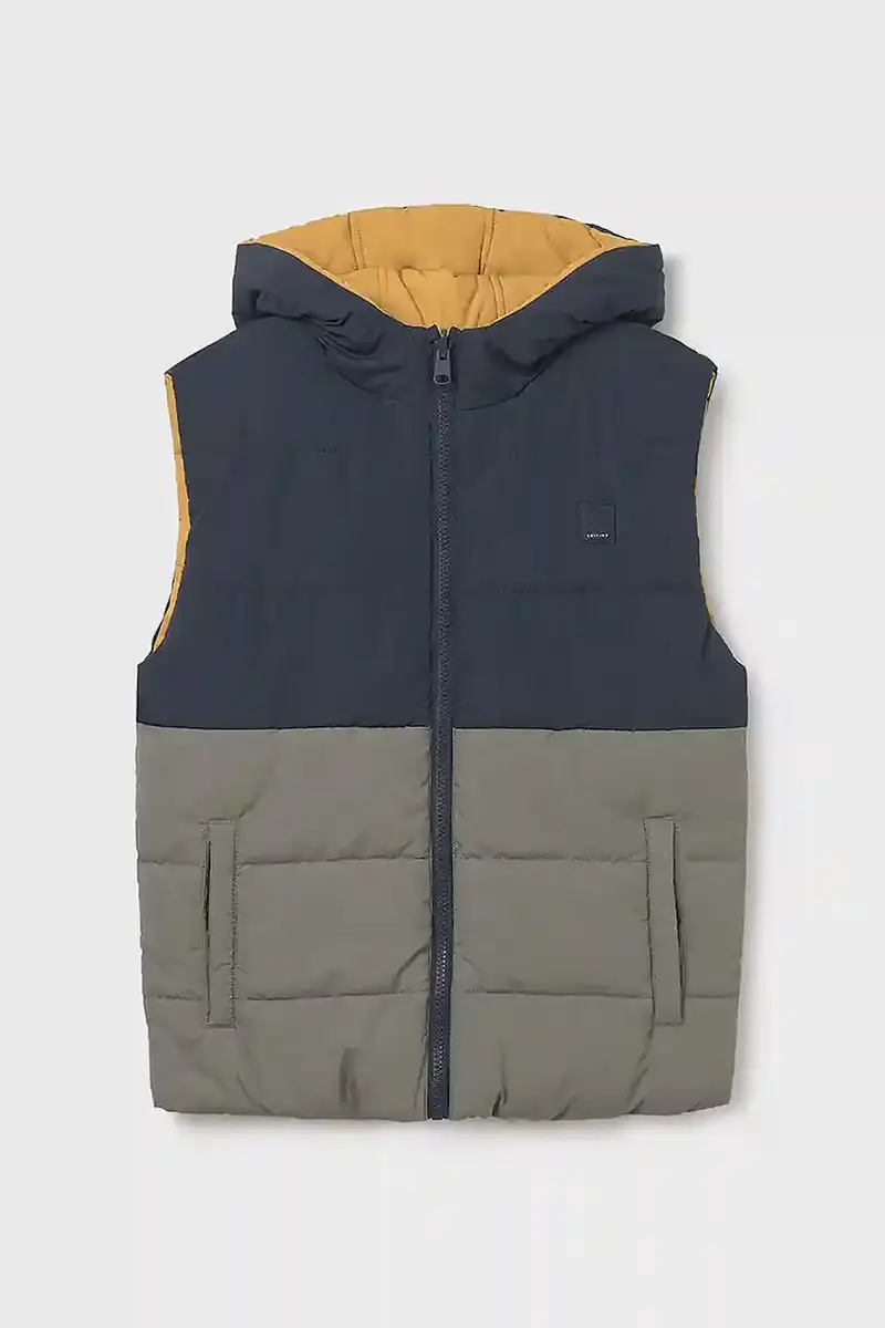 gilè bilaterale bambino/a colore verde 7306 miniatura 2