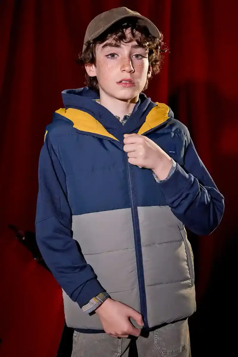 gilè bilaterale bambino/a colore verde 7306