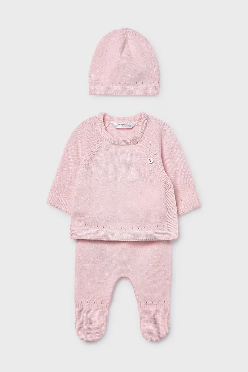 completo in cotone neonato/a Rosa