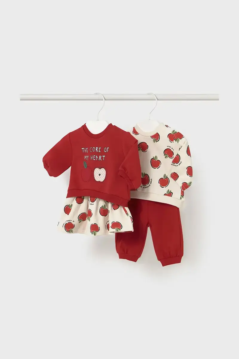 set per bambini pacco da 4 colore rosso 2630