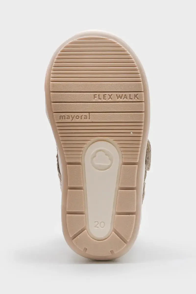 scarpe basse in pelle bambini colore beige 42551 miniatura 3