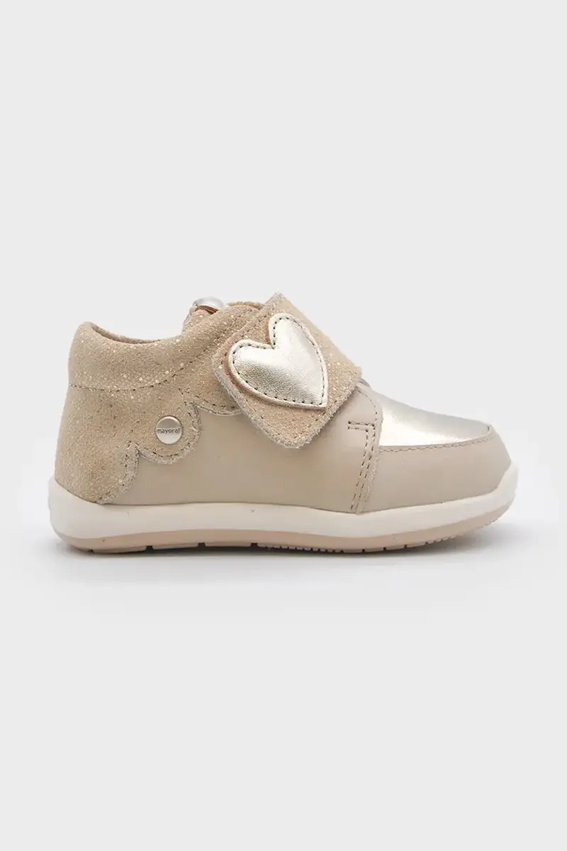 scarpe basse in pelle bambini colore beige 42551