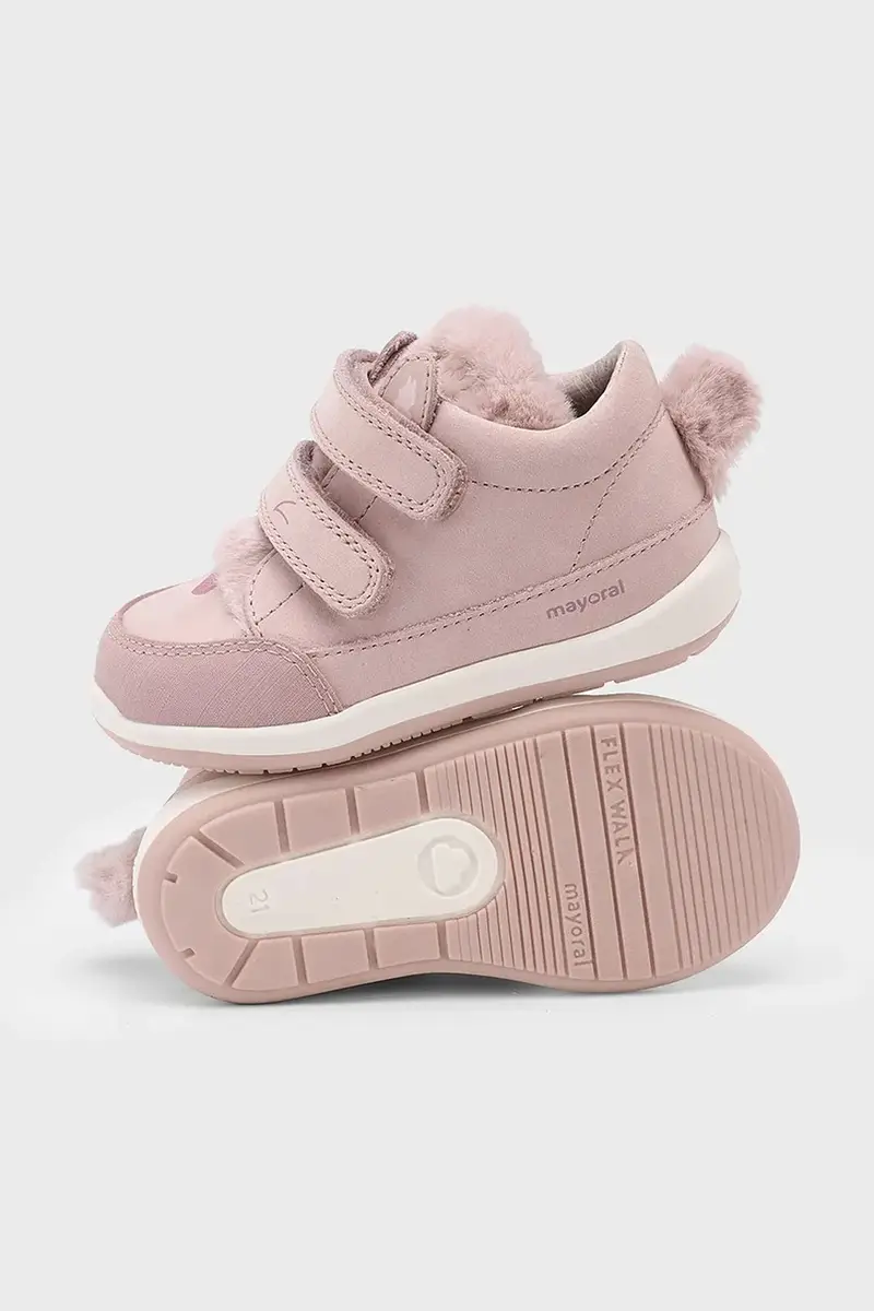 scarpe basse in pelle bambini colore rosa 42589 miniatura 3