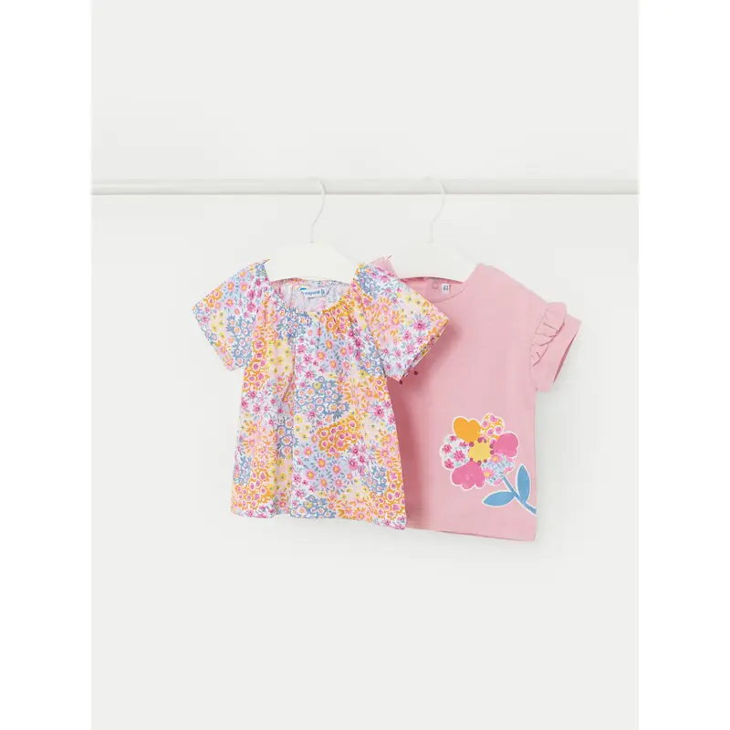 Set di 2 T-shirt 01008 Rosa Regular Fit