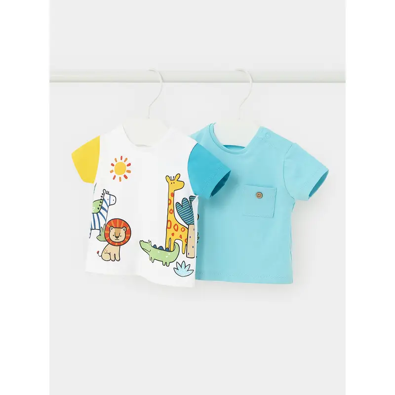Set di 2 T-shirt 1002 Multicolore Regular Fit