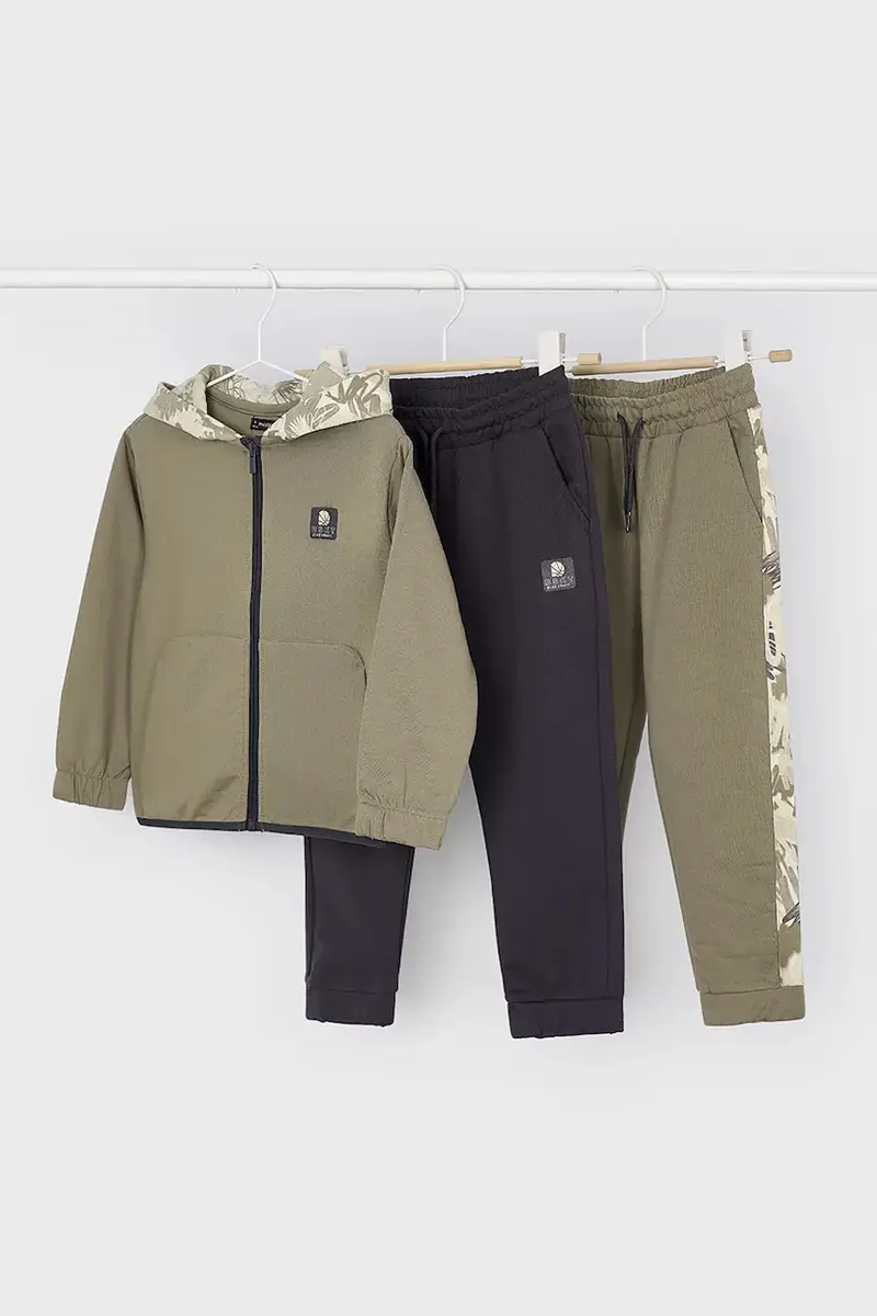 set tuta da ginnastica per bambini colore verde 4803