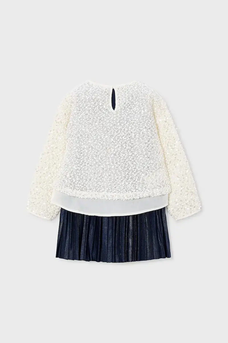 vestito bambina Blu navy miniatura 3