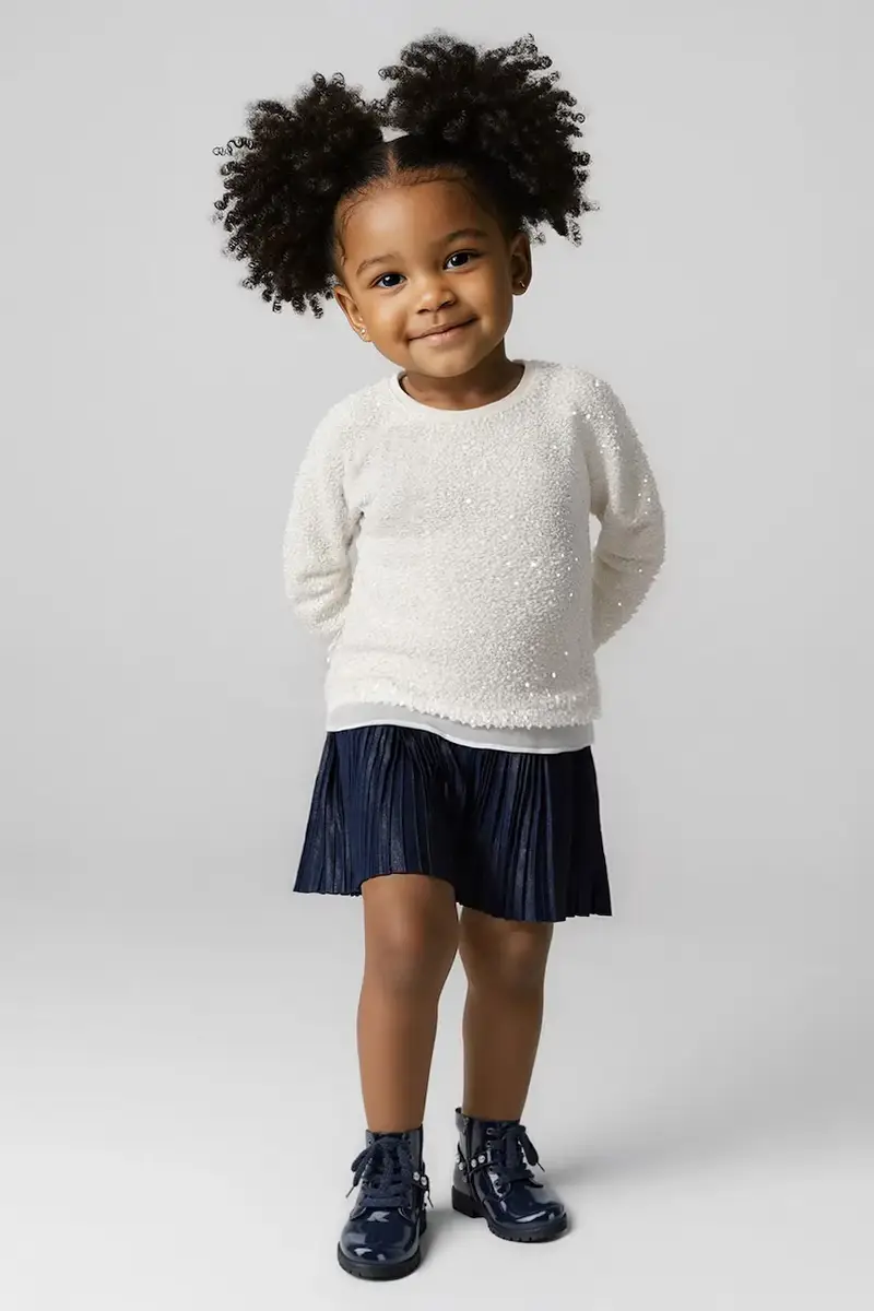 vestito bambina Blu navy