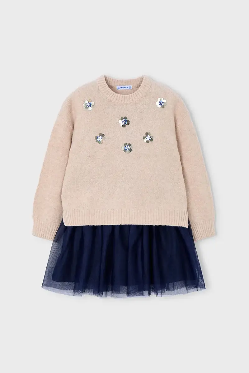 vestito bambina colore beige 4918