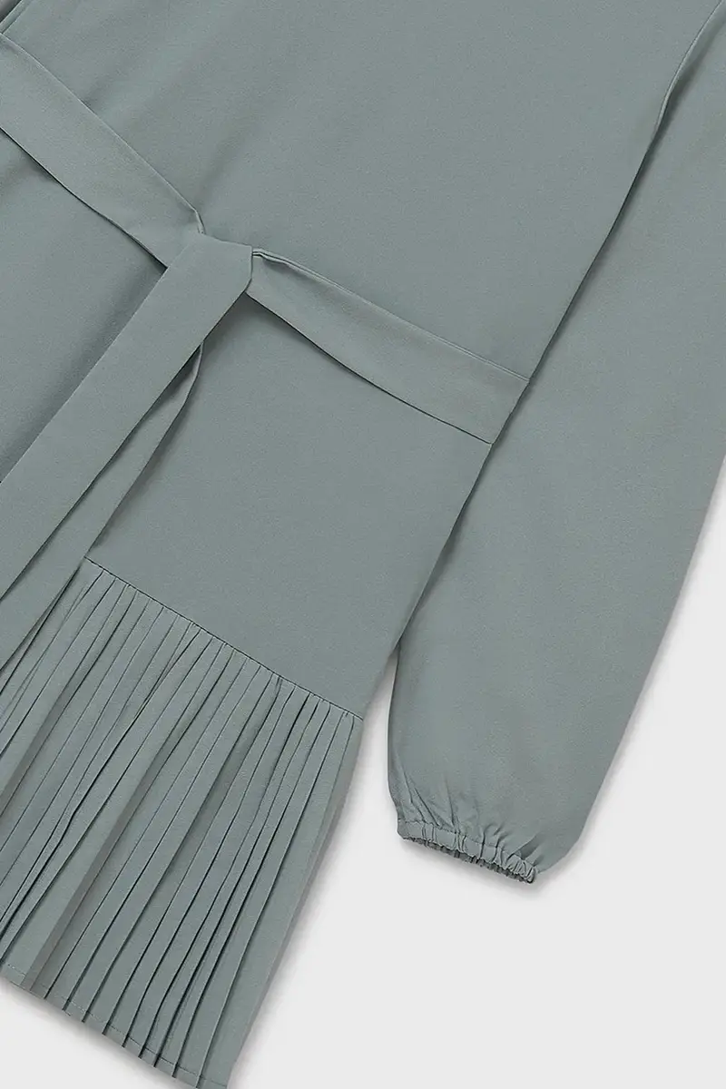 vestito bambina colore verde 7908 Turchese miniatura 4