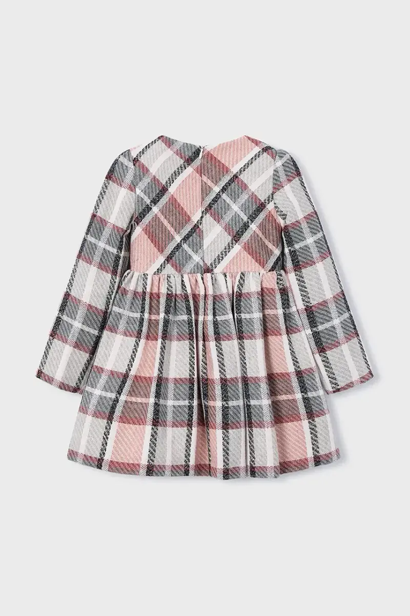 Mayoral Vestito bambina a campana con manica lunga e chiusura a zip miniatura 3