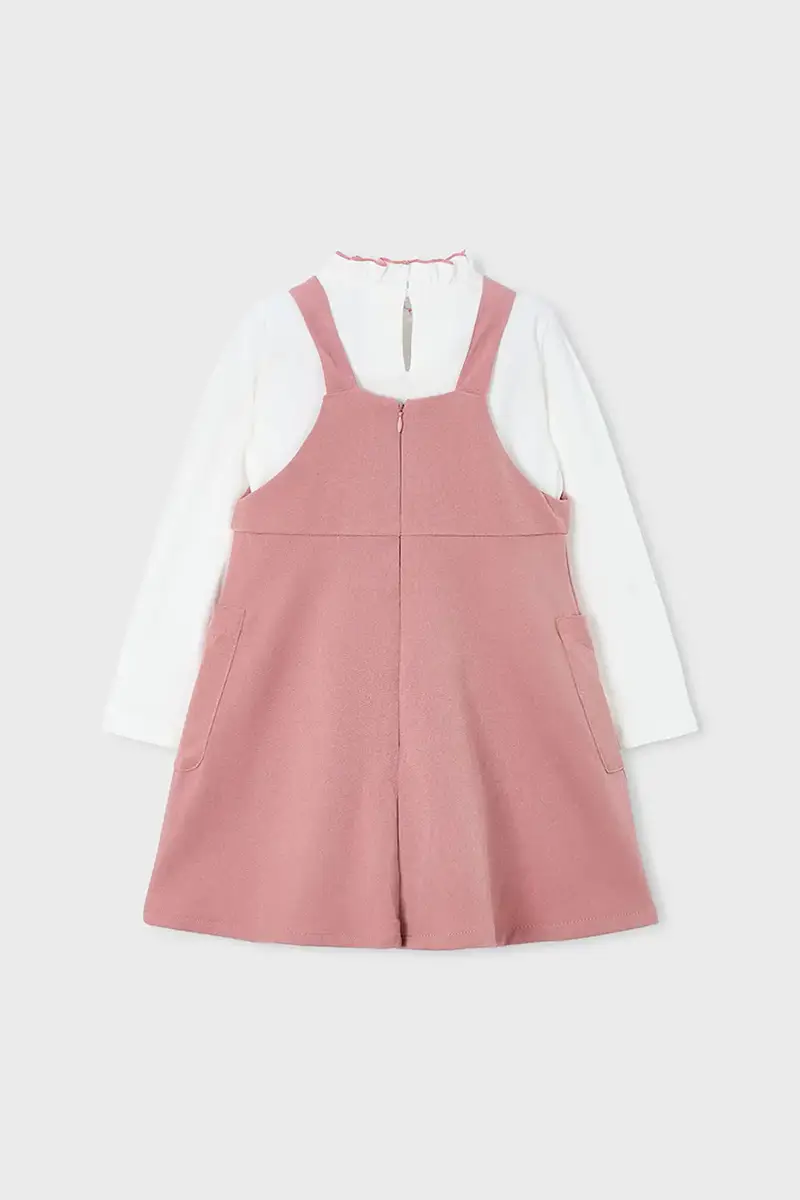Mayoral Vestito bambina rosa con balze decorative miniatura 2