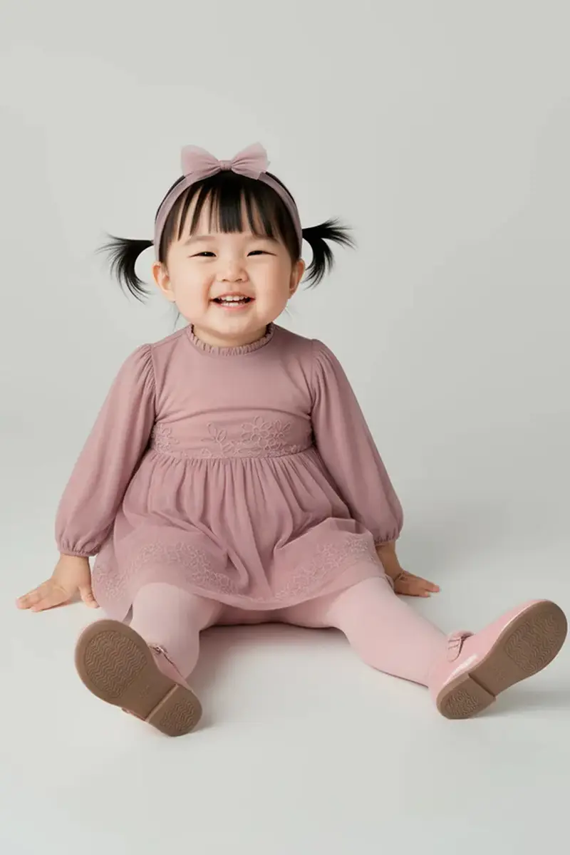 vestito neonato colore rosa 2902 miniatura 5