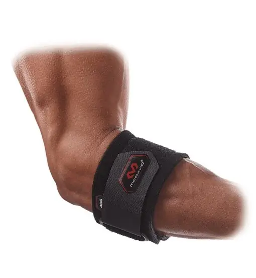 486 - fascia di supporto regolabile per il gomito per padel e tennis Black