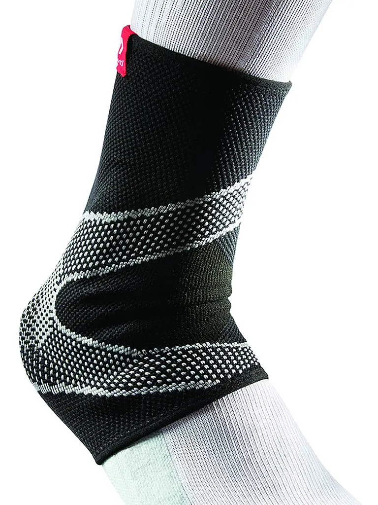 Fascia per caviglia con supporti in gel nero | XL