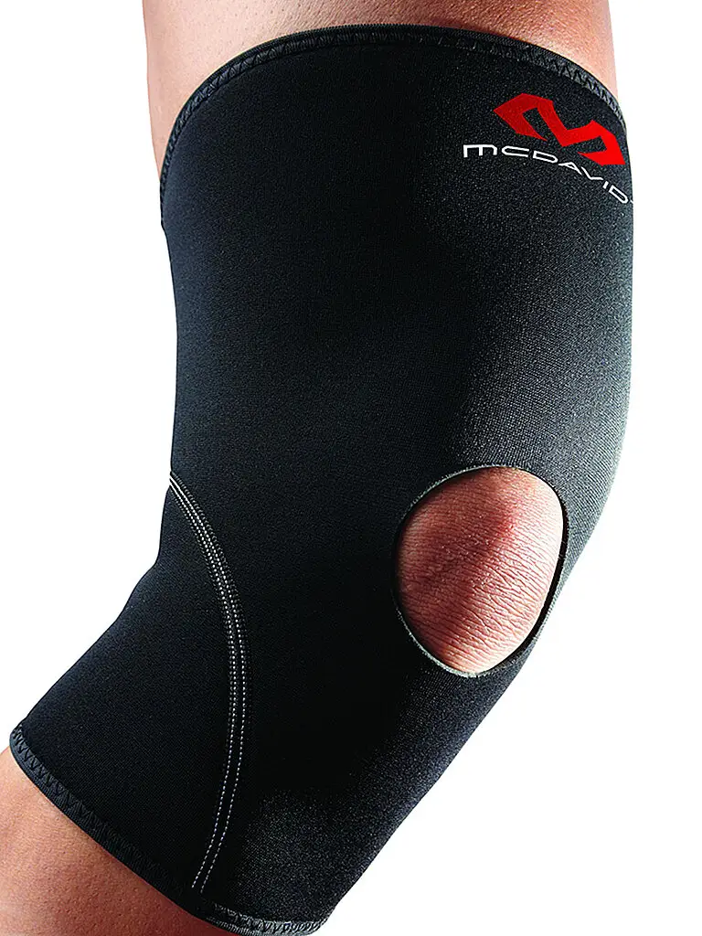 Ginocchiera con apertura per la rotula nero | XL